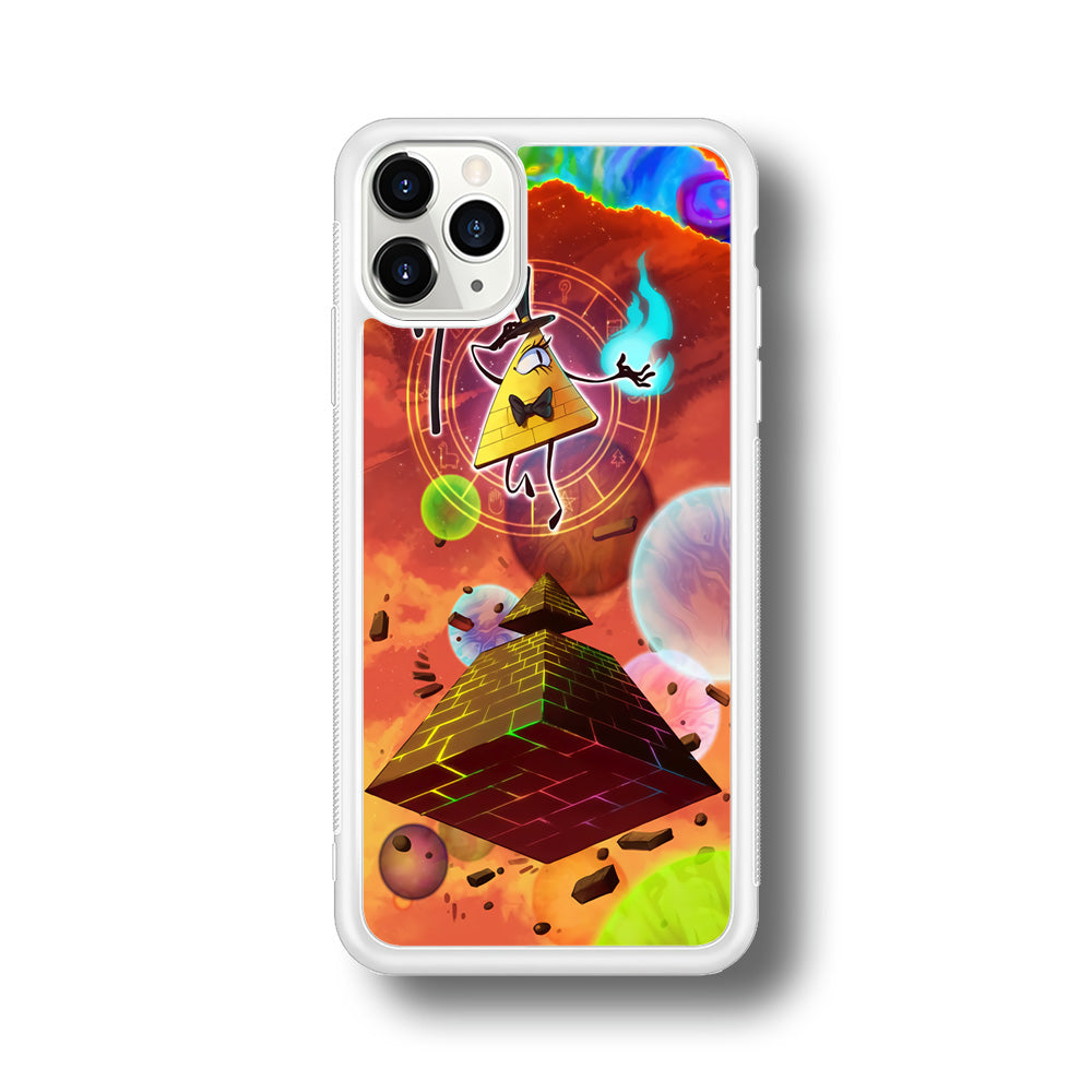 Gravity Falls Bill Cipher Art iPhone 11 Pro Max Case-Phone Case-Rubber White (2D Case)-Altracase