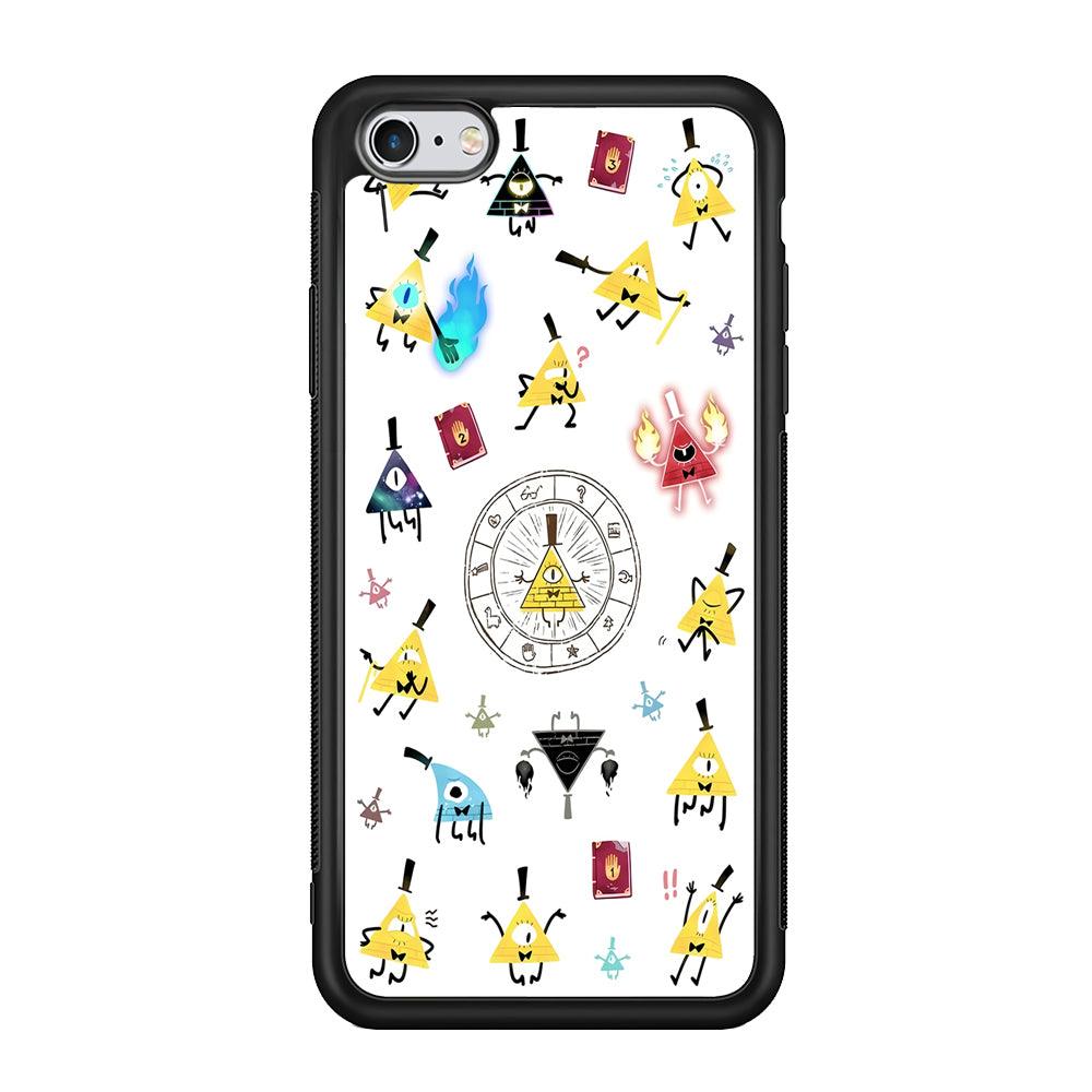 Gravity Falls Bill Cipher Doodle iPhone 6 | 6s Case-Phone Case-Rubber Black (2D Case)-Altracase