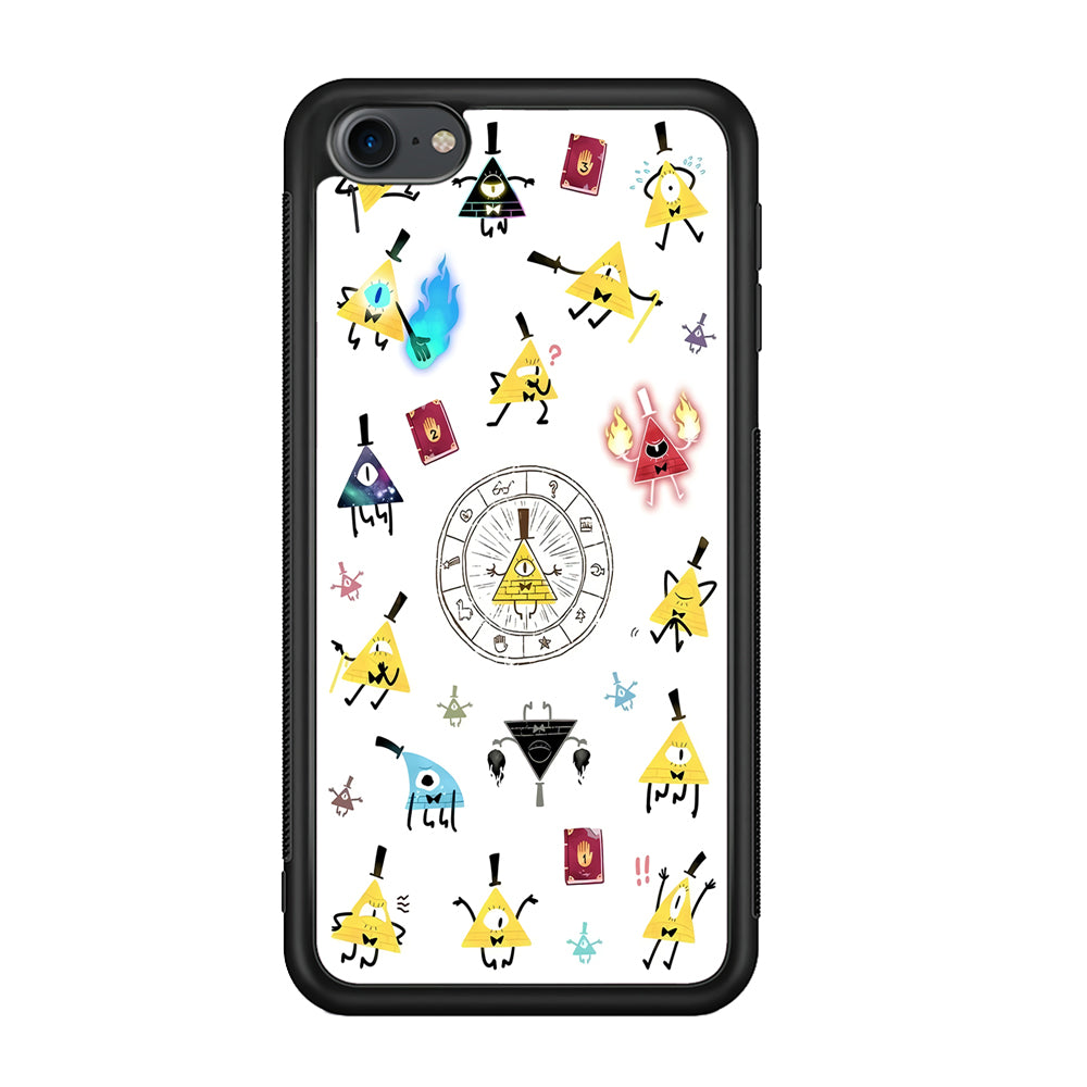 Gravity Falls Bill Cipher Doodle iPod Touch 6 Case-Phone Case-Rubber White (2D Case)-Altracase