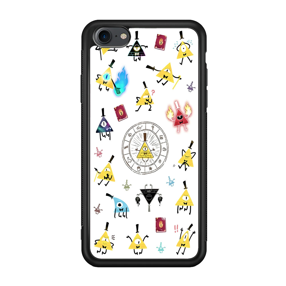 Gravity Falls Bill Cipher Doodle iPhone 7 Case-Phone Case-Rubber Black (2D Case)-Altracase