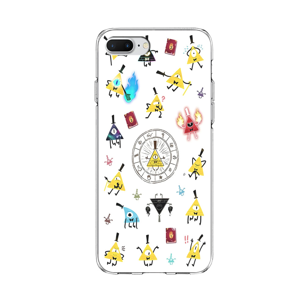 Gravity Falls Bill Cipher Doodle iPhone 8 Plus Case-Phone Case-Clear Soft Case-Altracase