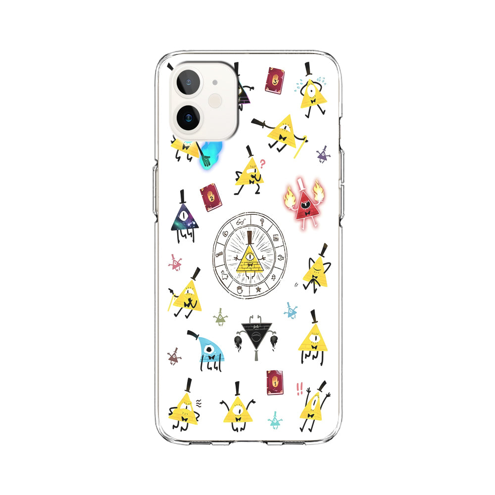 Gravity Falls Bill Cipher Doodle iPhone 12 Case-Phone Case-Clear Soft Case-Altracase