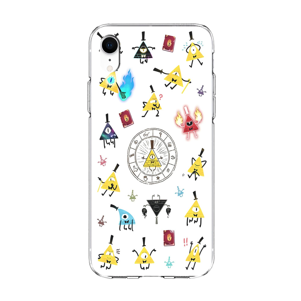 Gravity Falls Bill Cipher Doodle iPhone XR Case-Phone Case-Clear Soft Case-Altracase