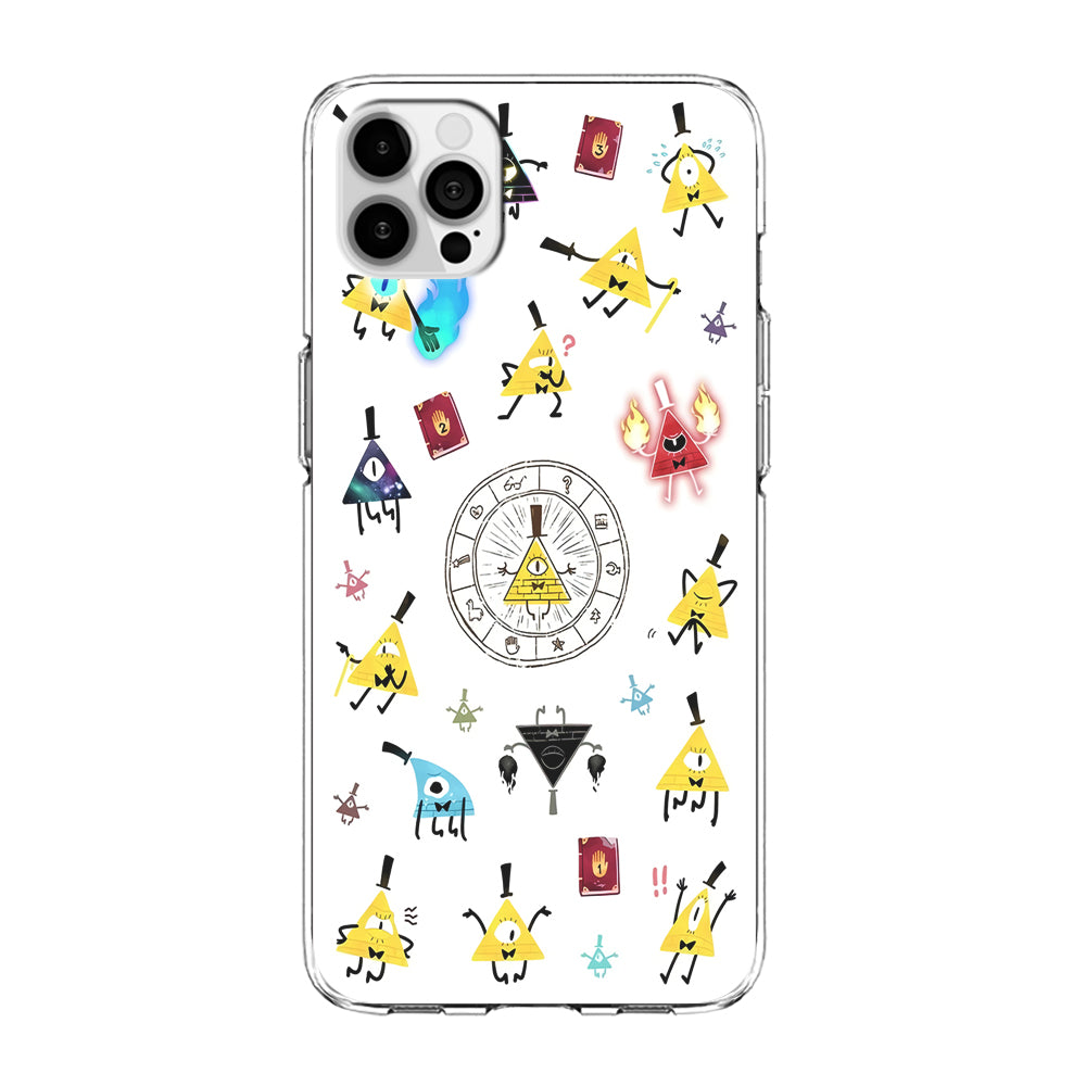 Gravity Falls Bill Cipher Doodle iPhone 15 Pro Max Case-Phone Case-Clear Soft Case-Altracase