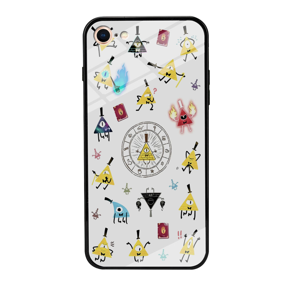 Gravity Falls Bill Cipher Doodle iPhone 7 Case-Phone Case-Tempered Glass Case-Altracase