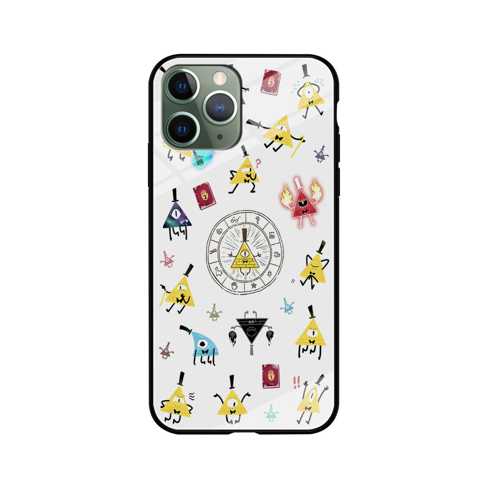 Gravity Falls Bill Cipher Doodle iPhone 11 Pro Max Case-Phone Case-Tempered Glass Case-Altracase
