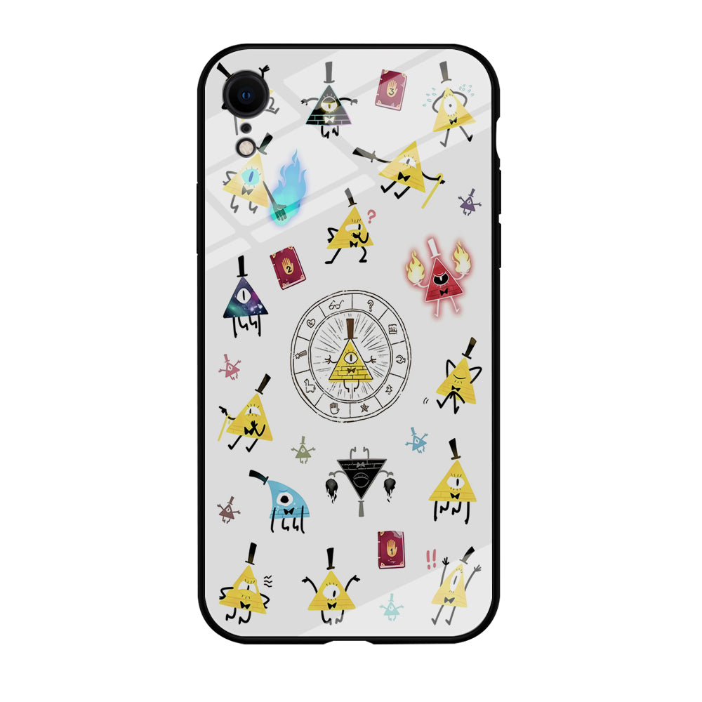 Gravity Falls Bill Cipher Doodle iPhone XR Case-Phone Case-Tempered Glass Case-Altracase