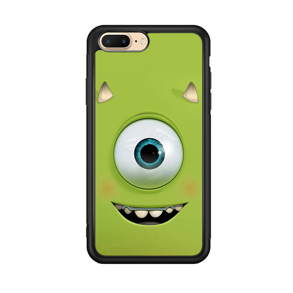 Green Face Monster iPhone 8 Plus Case-Phone Case-Rubber Black (2D Case)-Altracase