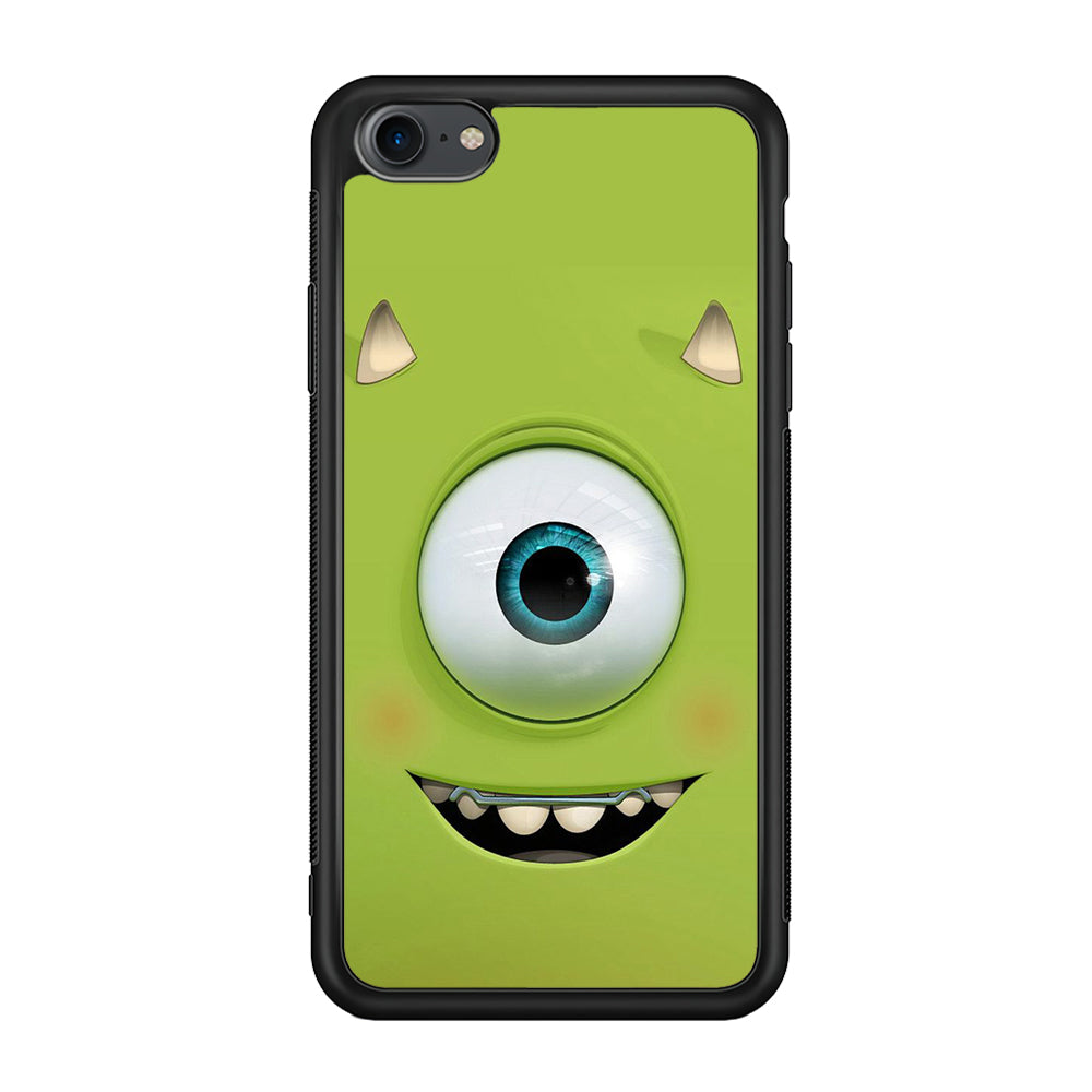 Green Face Monster iPhone 7 Case-Phone Case-Rubber Black (2D Case)-Altracase
