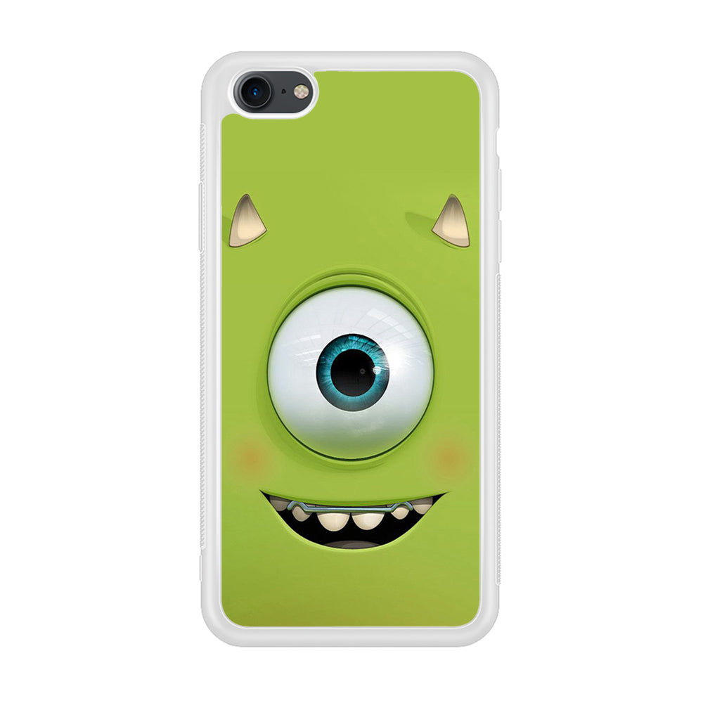 Green Face Monster iPhone 7 Case-Phone Case-Rubber White (2D Case)-Altracase