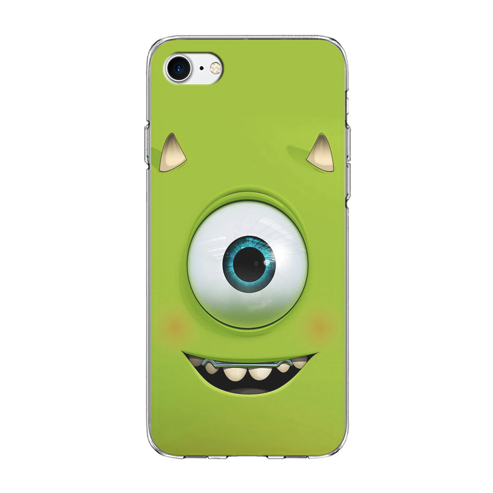Green Face Monster iPhone SE 2020 Case-Phone Case-Clear Soft Case-Altracase