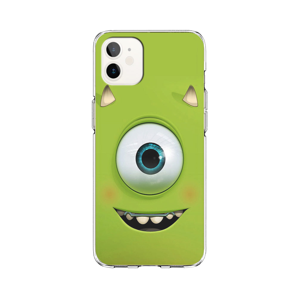 Green Face Monster iPhone 12 Case-Phone Case-Clear Soft Case-Altracase