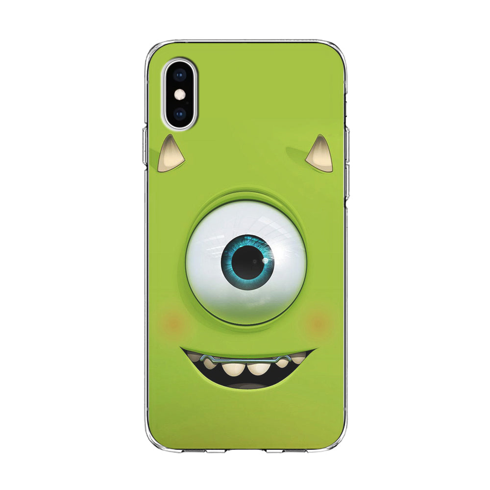 Green Face Monster iPhone Xs Case-Phone Case-Clear Soft Case-Altracase