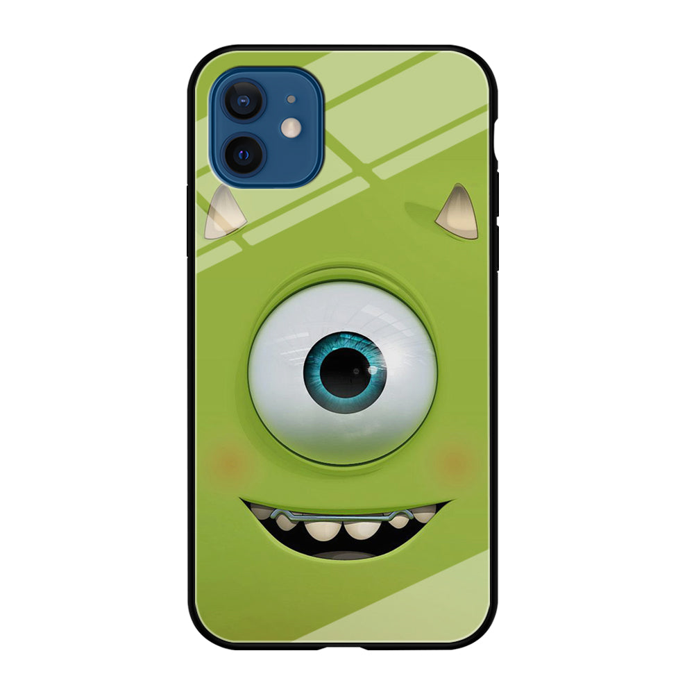 Green Face Monster iPhone 12 Case-Phone Case-Tempered Glass Case-Altracase