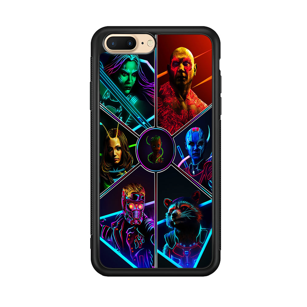 Guardian Of The Galaxy iPhone 8 Plus Case-Phone Case-Rubber Black (2D Case)-Altracase