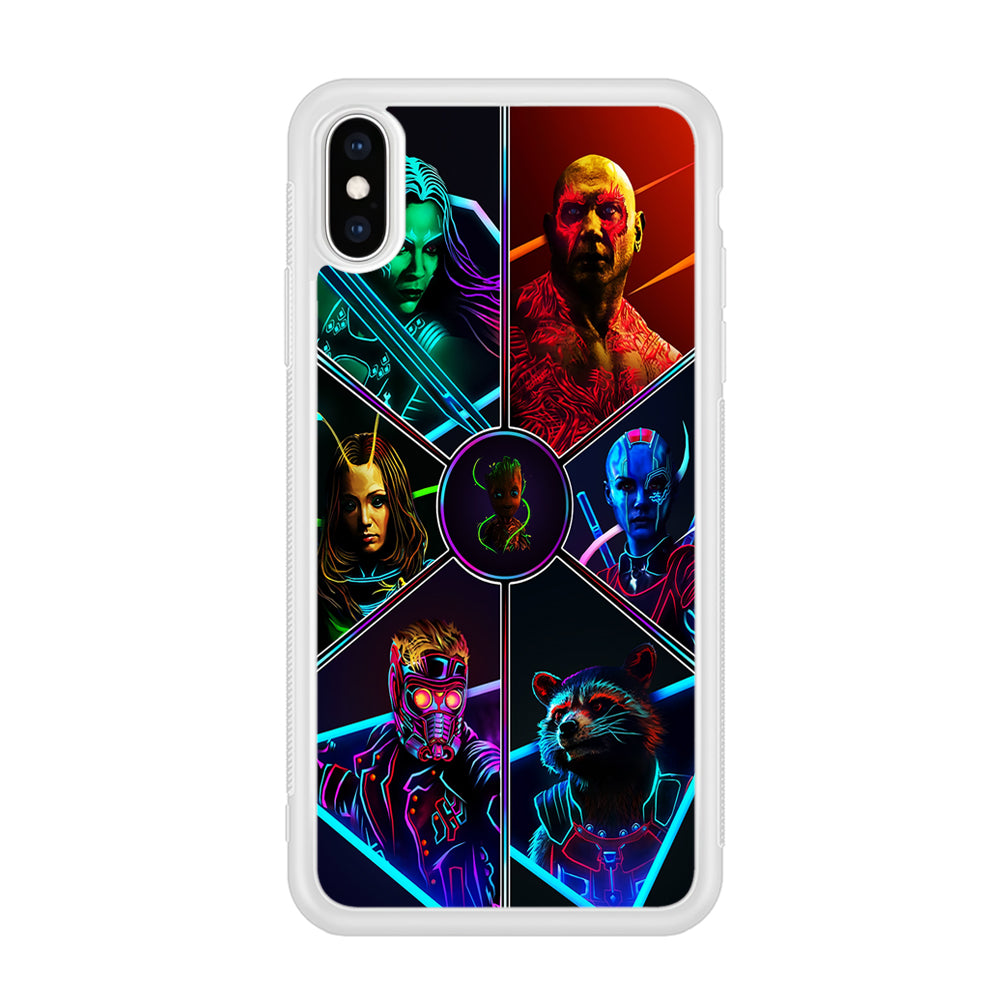 Guardian Of The Galaxy iPhone Xs Case-Phone Case-Rubber White (2D Case)-Altracase