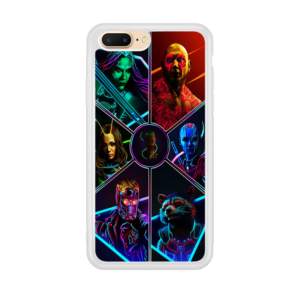 Guardian Of The Galaxy iPhone 8 Plus Case-Phone Case-Rubber White (2D Case)-Altracase