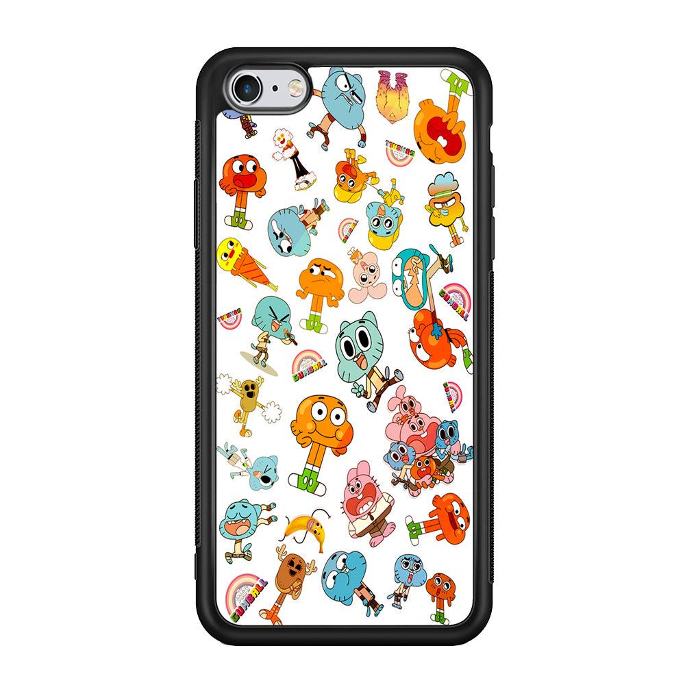 Gumball Doodle iPhone 6 | 6s Case-Phone Case-Rubber Black (2D Case)-Altracase