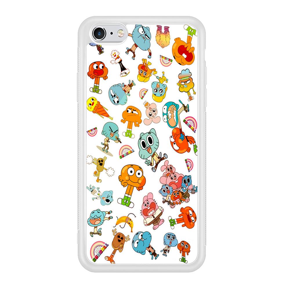 Gumball Doodle iPhone 6 | 6s Case-Phone Case-Rubber White (2D Case)-Altracase