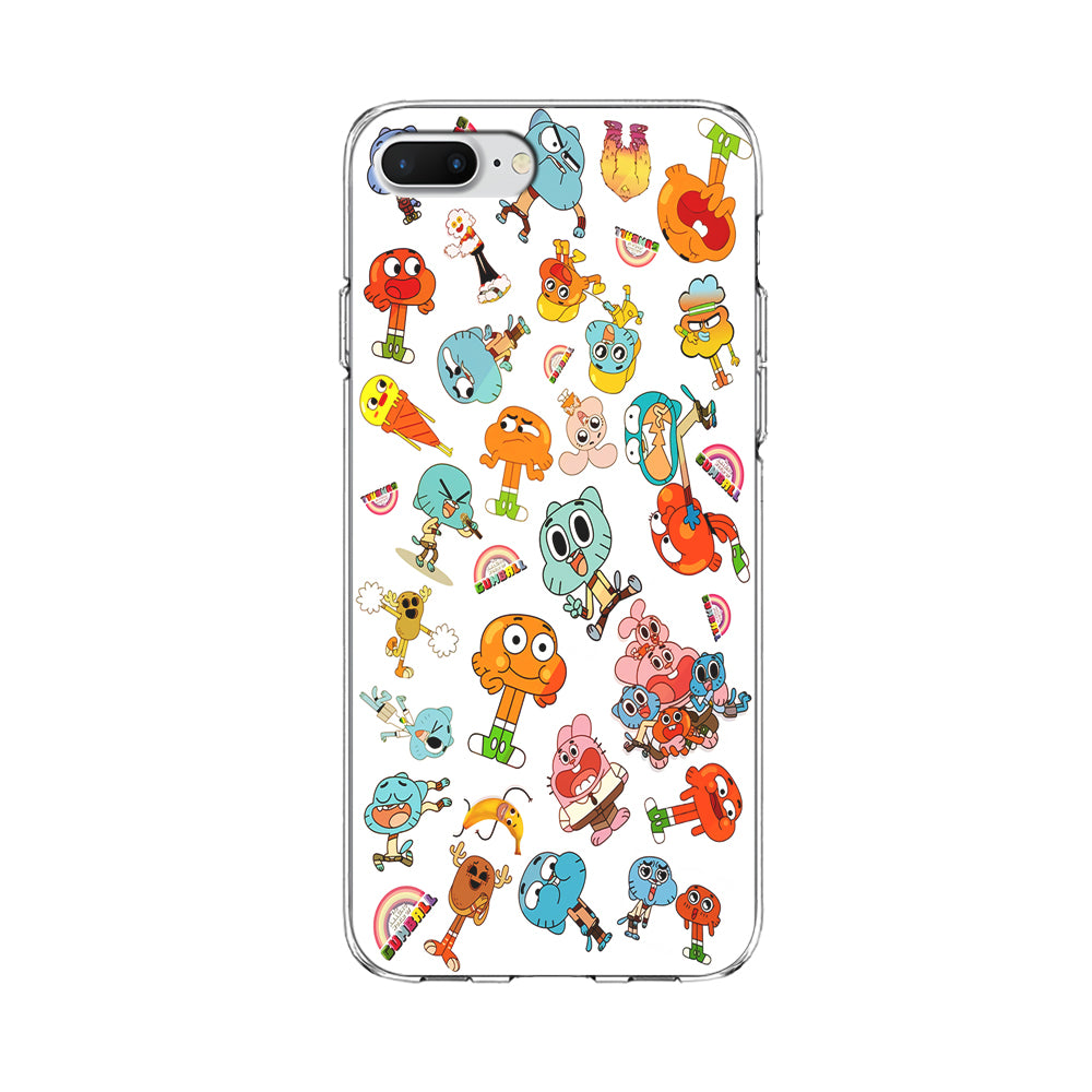 Gumball Doodle iPhone 8 Plus Case-Phone Case-Clear Soft Case-Altracase