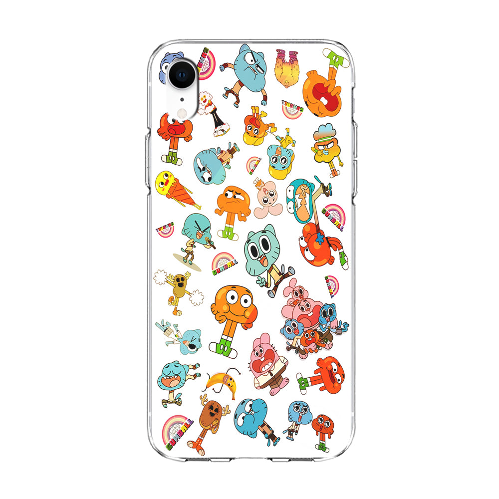 Gumball Doodle iPhone XR Case-Phone Case-Clear Soft Case-Altracase