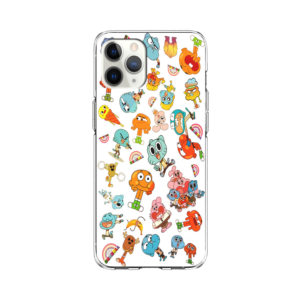 Gumball Doodle iPhone 11 Pro Case-Phone Case-Clear Soft Case-Altracase