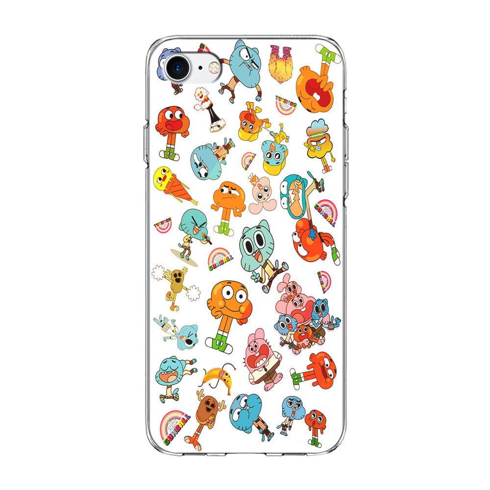Gumball Doodle iPhone 7 Case-Phone Case-Clear Soft Case-Altracase