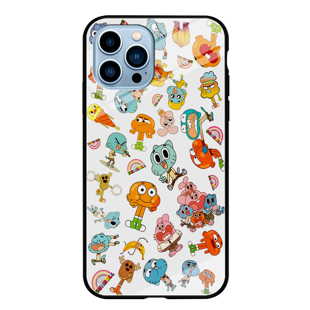 Gumball Doodle iPhone 15 Pro Max Case-Phone Case-Tempered Glass Case-Altracase
