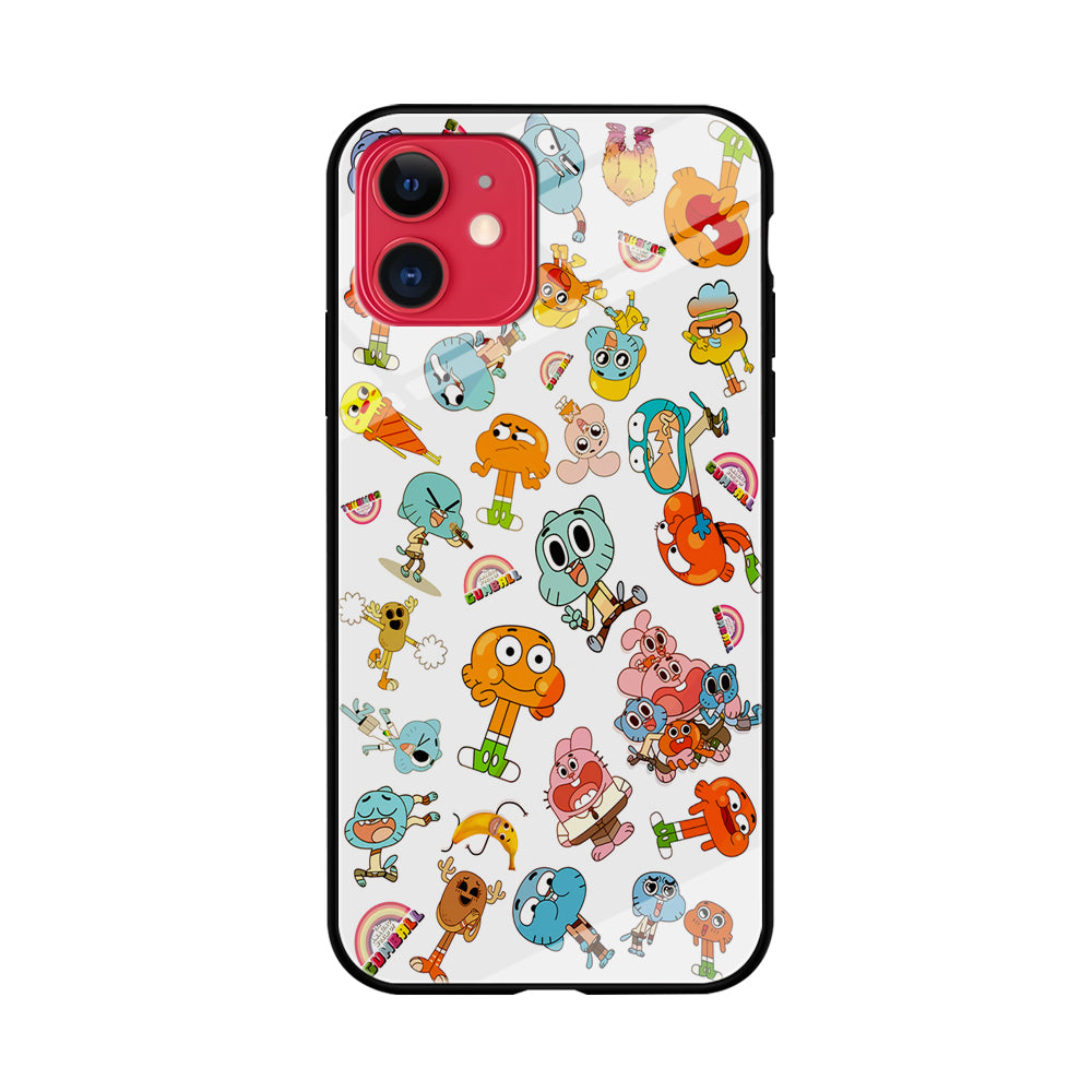 Gumball Doodle iPhone 11 Case-Phone Case-Tempered Glass Case-Altracase