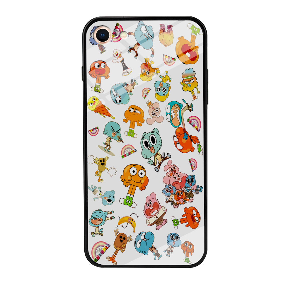Gumball Doodle iPhone 7 Case-Phone Case-Tempered Glass Case-Altracase