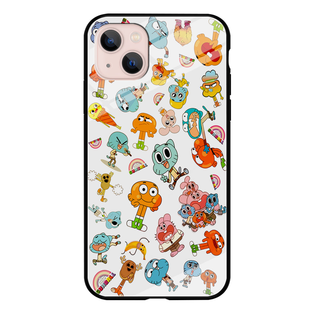 Gumball Doodle iPhone 13 Mini Case-Phone Case-Tempered Glass Case-Altracase