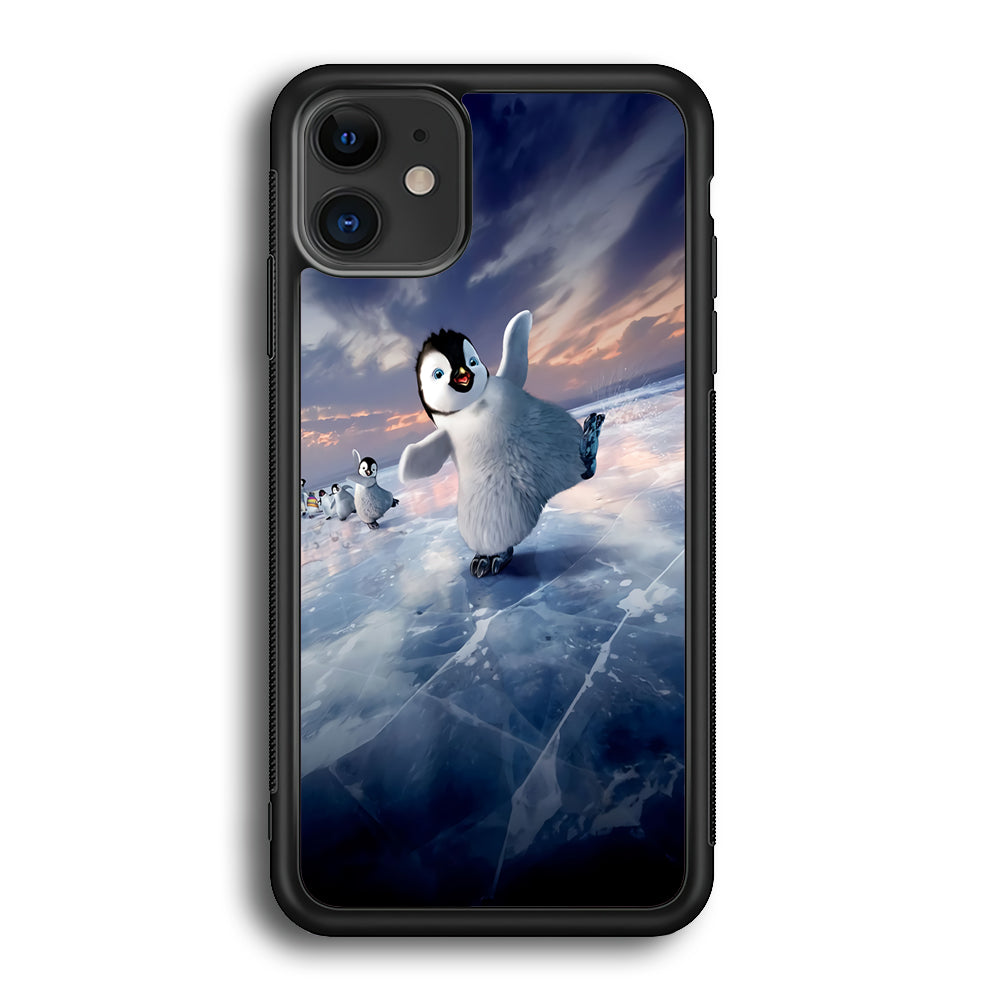 Happy Feet Two iPhone 12 Case-Phone Case-Rubber Black (2D Case)-Altracase