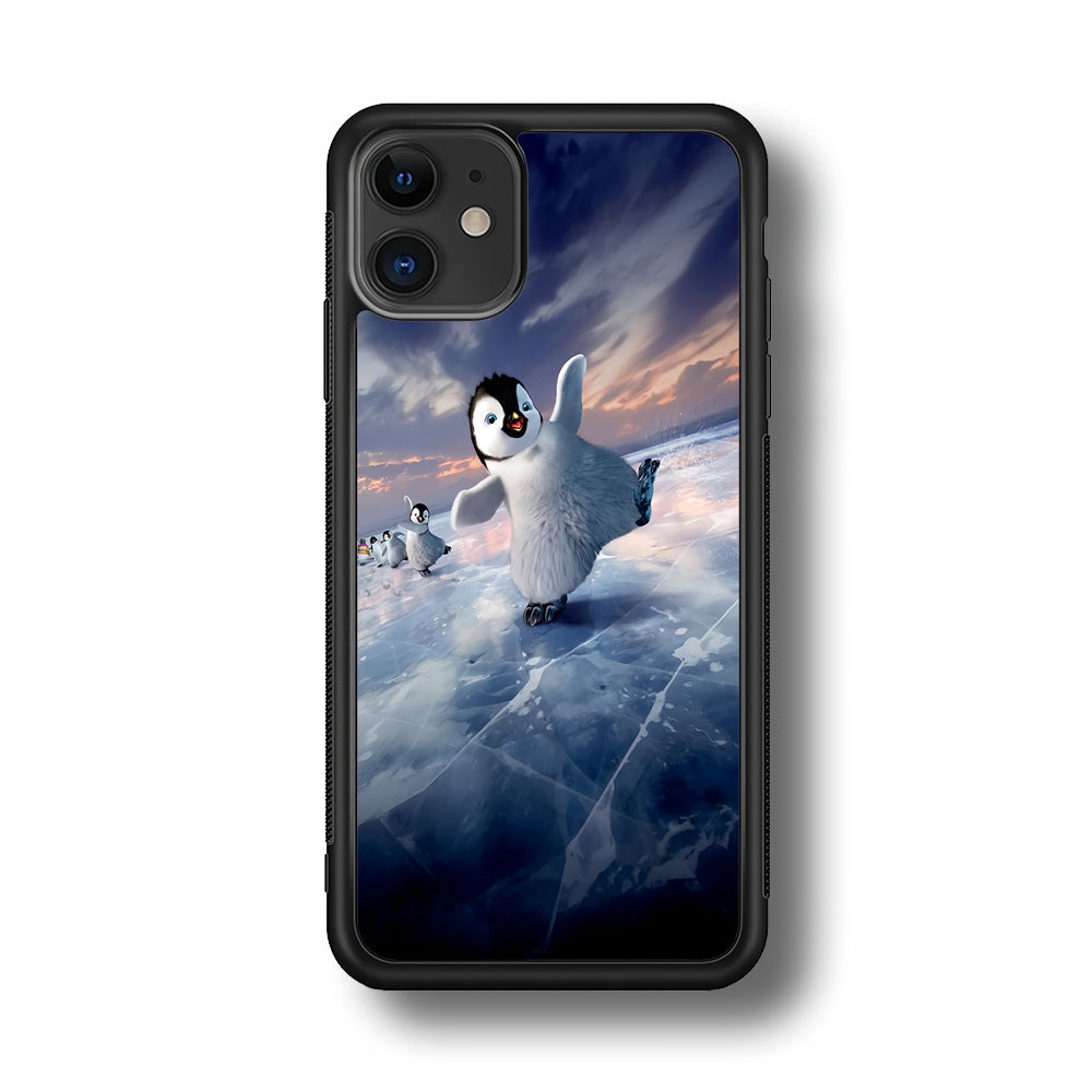 Happy Feet Two iPhone 11 Case-Phone Case-Rubber Black (2D Case)-Altracase