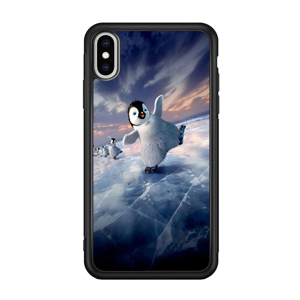 Happy Feet Two iPhone X Case-Phone Case-Rubber Black (2D Case)-Altracase