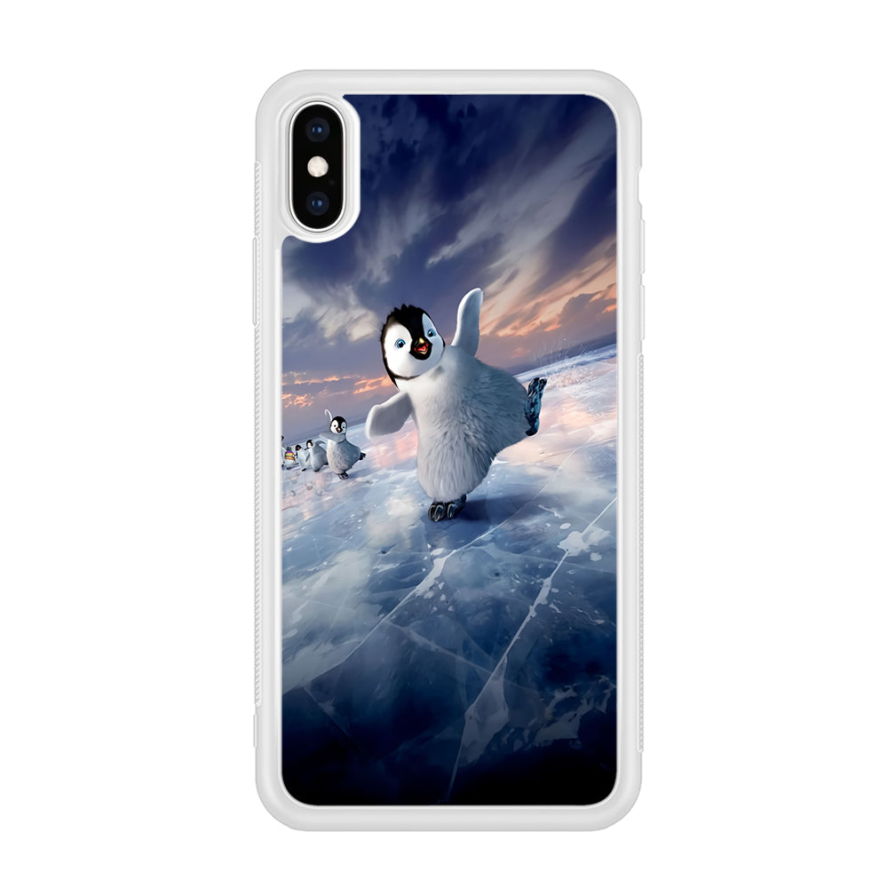 Happy Feet Two iPhone X Case-Phone Case-Rubber White (2D Case)-Altracase