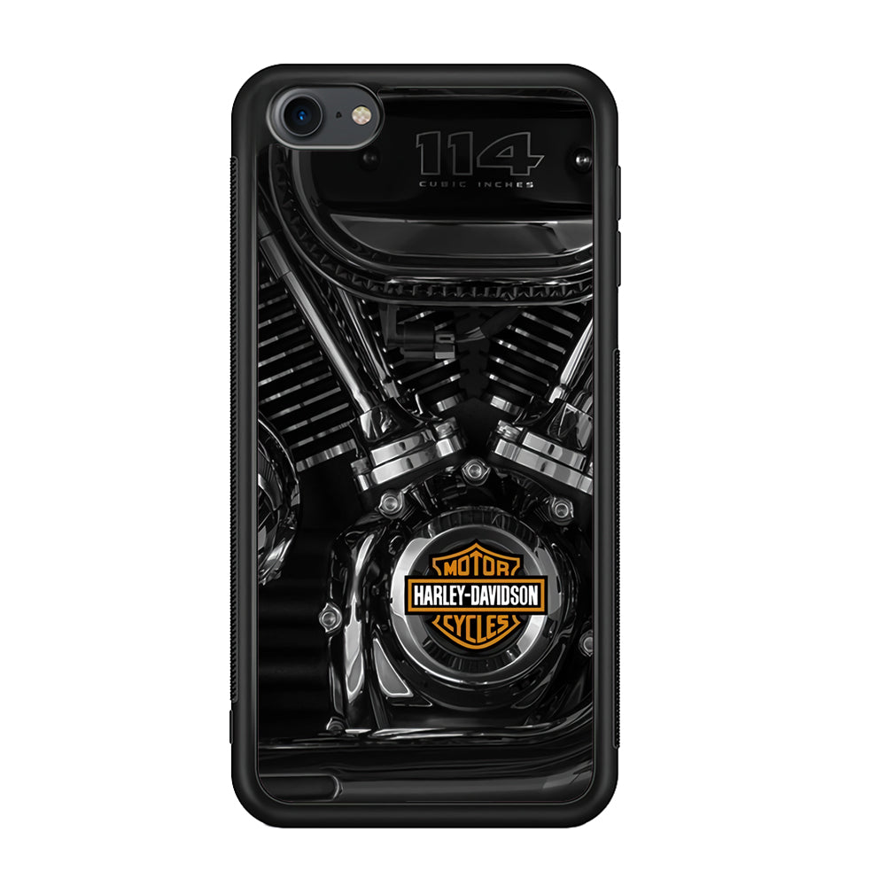 Harley Davidson Engine iPod Touch 6 Case-Mobile Phone Case-Rubber Black (2D Case)-Altracase
