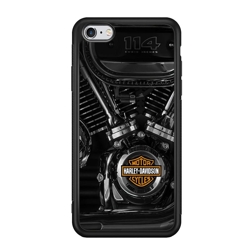 Harley Davidson Engine iPhone 6 | 6s Case-Mobile Phone Case-Rubber Black (2D Case)-Altracase
