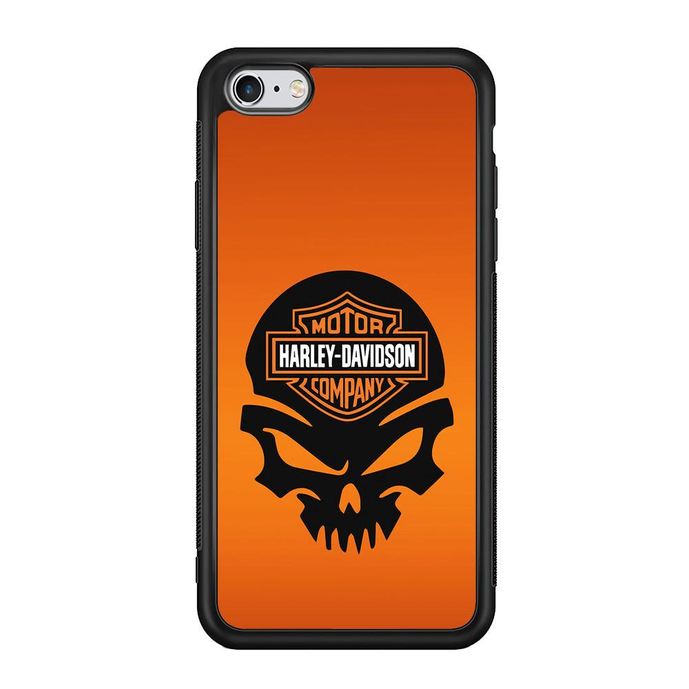 Harley Davidson Skull Logo iPhone 6 | 6s Case-Mobile Phone Case-Rubber Black (2D Case)-Altracase