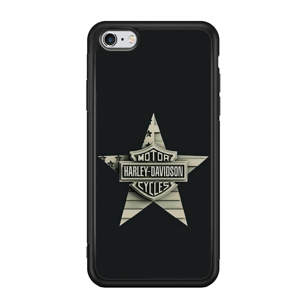 Harley Davidson Star Logo iPhone 6 | 6s Case-Mobile Phone Case-Rubber Black (2D Case)-Altracase