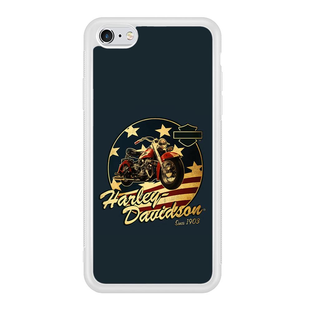 Harley Vintage Logo iPhone 6 | 6s Case-Phone Case-Rubber White (2D Case)-Altracase