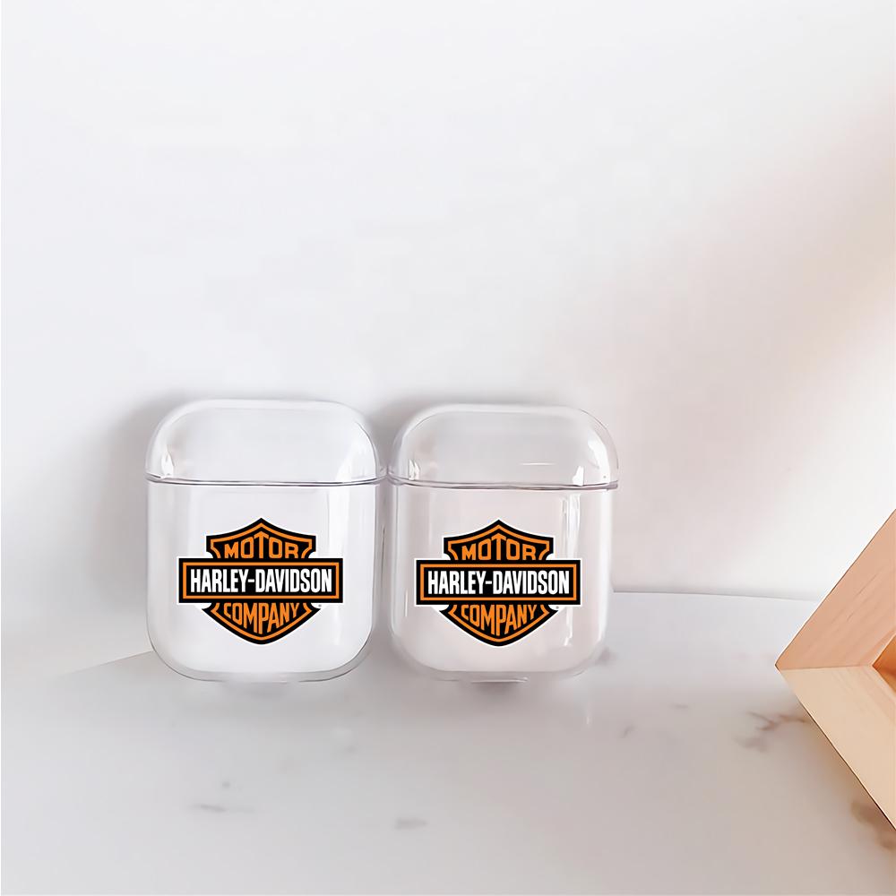 Harley Davidson Hard Plastic Protective Clear Case Cover For Apple Airpods-AirPod Case-Altracase