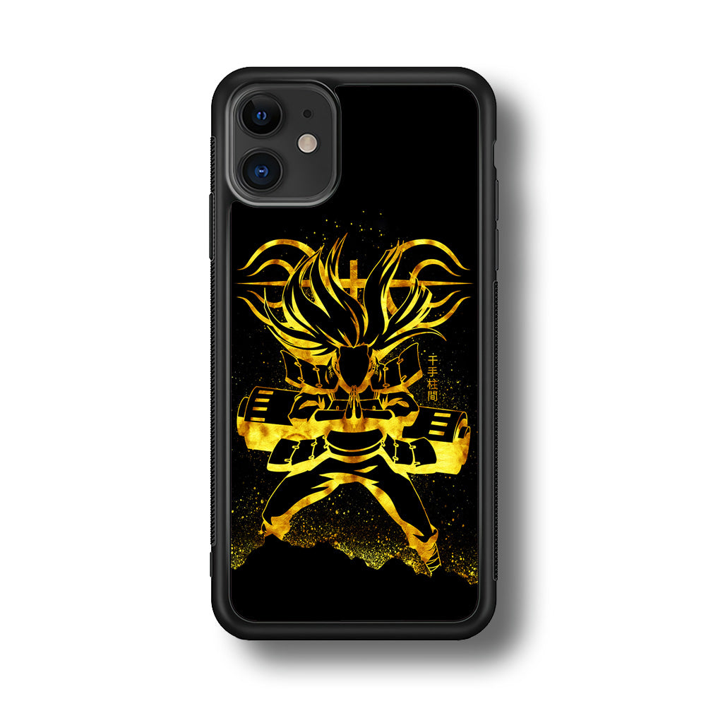 Hashirama Senju iPhone 11 Case-Phone Case-Rubber Black (2D Case)-Altracase