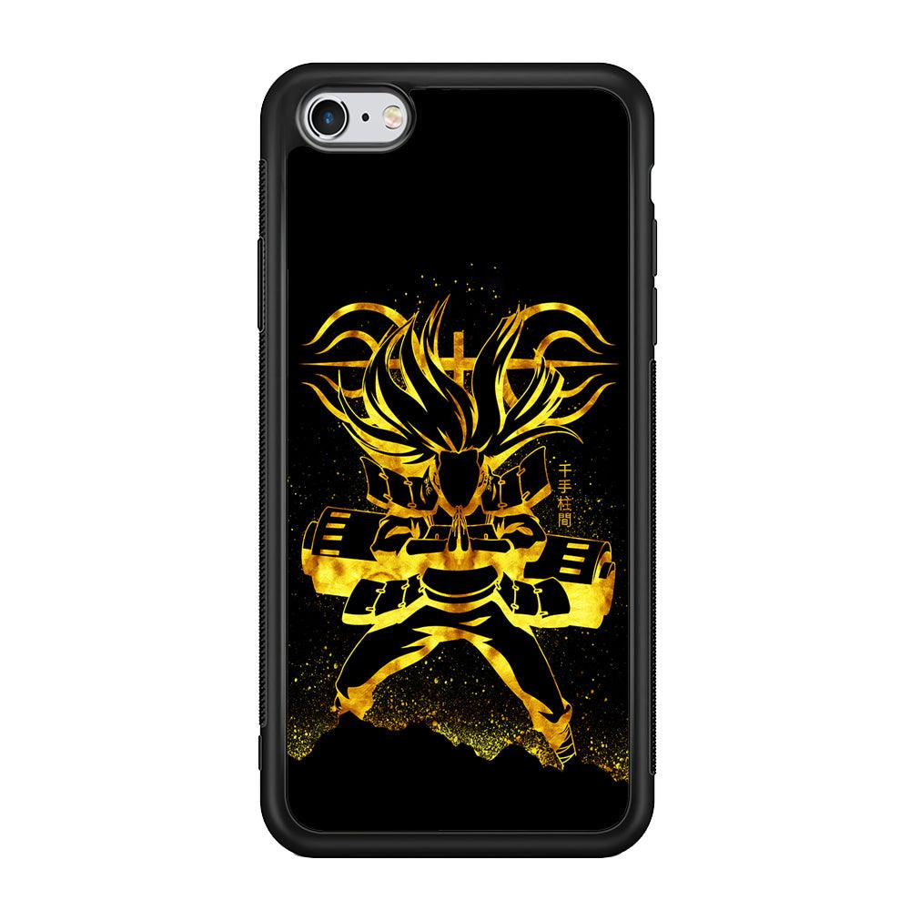 Hashirama Senju Gold iPhone 6 | 6s Case-Phone Case-Rubber Black (2D Case)-Altracase