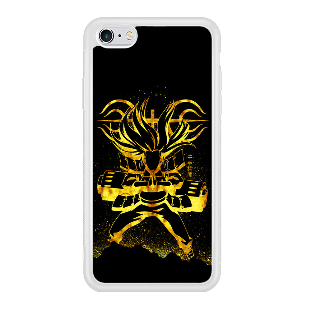 Hashirama Senju Gold iPhone 6 Plus | 6s Plus Case-Phone Case-Rubber White (2D Case)-Altracase