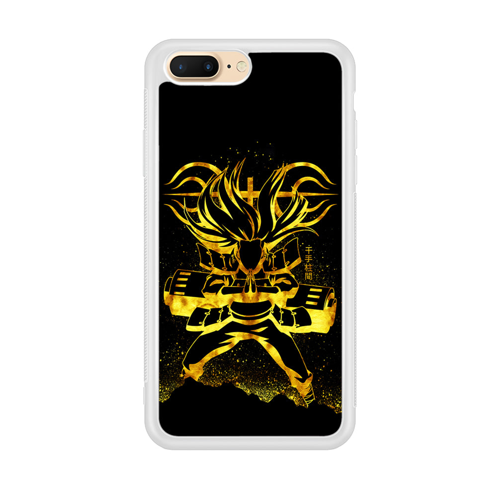 Hashirama Senju Gold iPhone 8 Plus Case-Phone Case-Rubber White (2D Case)-Altracase