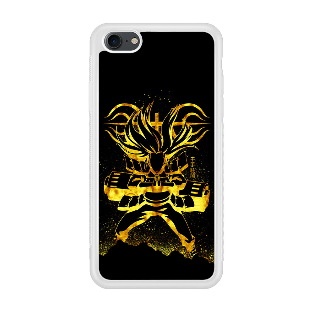 Hashirama Senju Gold iPhone 7 Case-Phone Case-Rubber White (2D Case)-Altracase