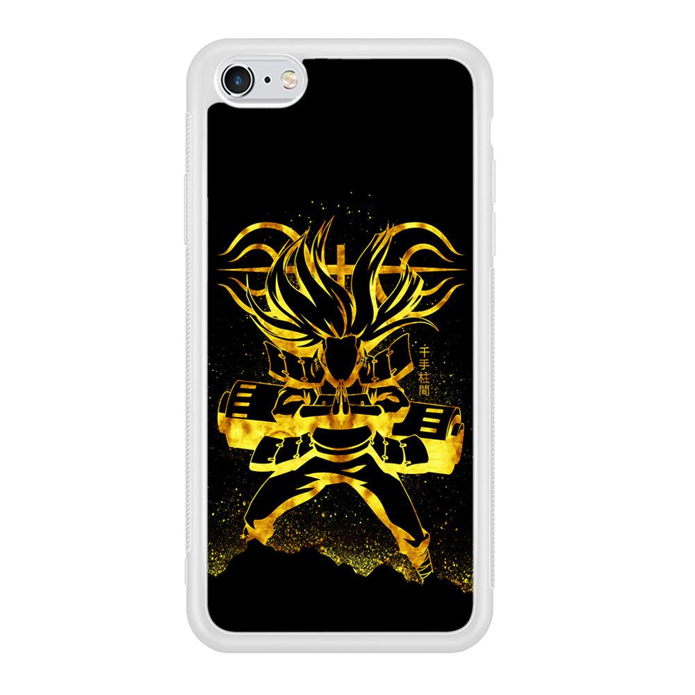Hashirama Senju Gold iPhone 6 | 6s Case-Phone Case-Rubber White (2D Case)-Altracase