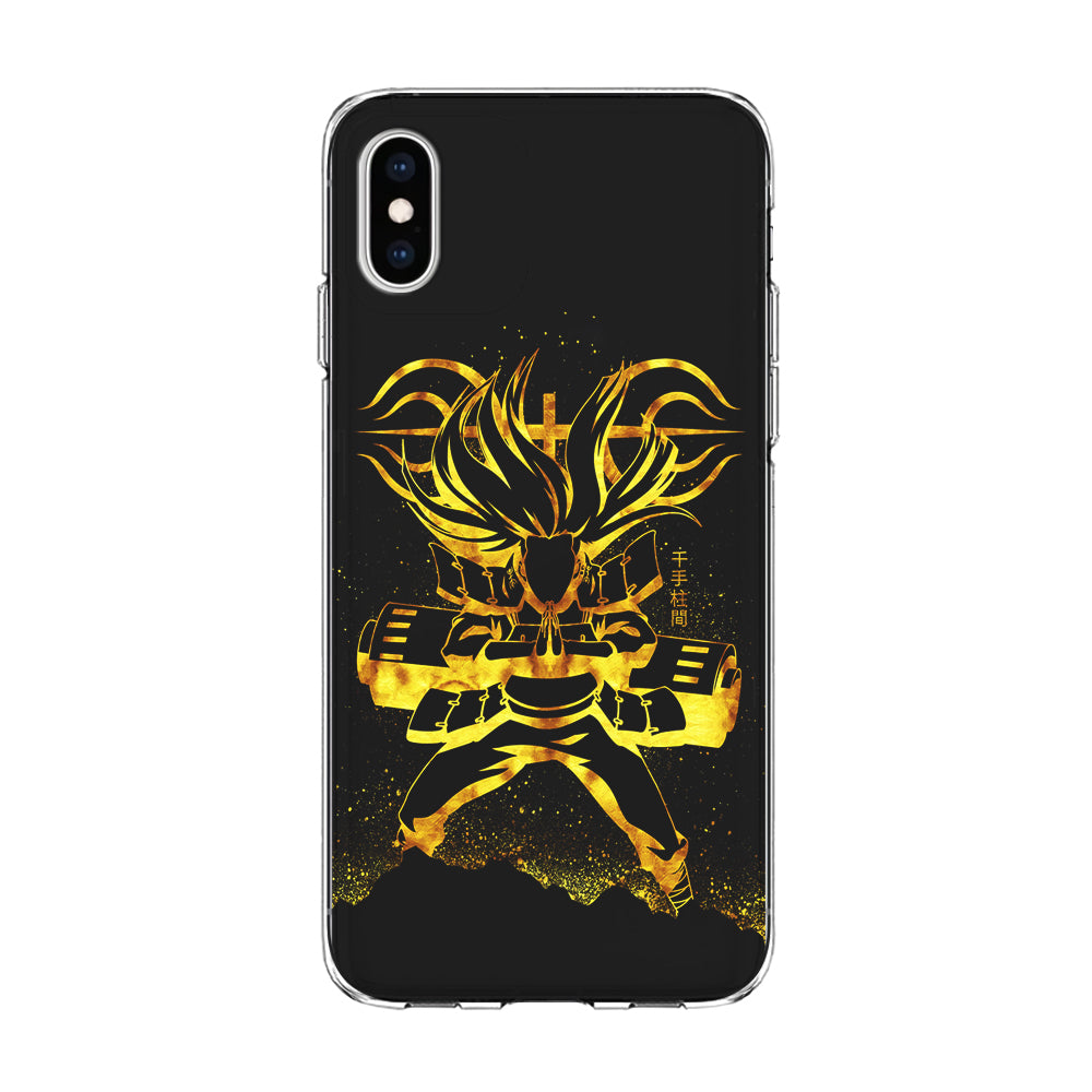 Hashirama Senju Gold iPhone Xs Case-Phone Case-Clear Soft Case-Altracase