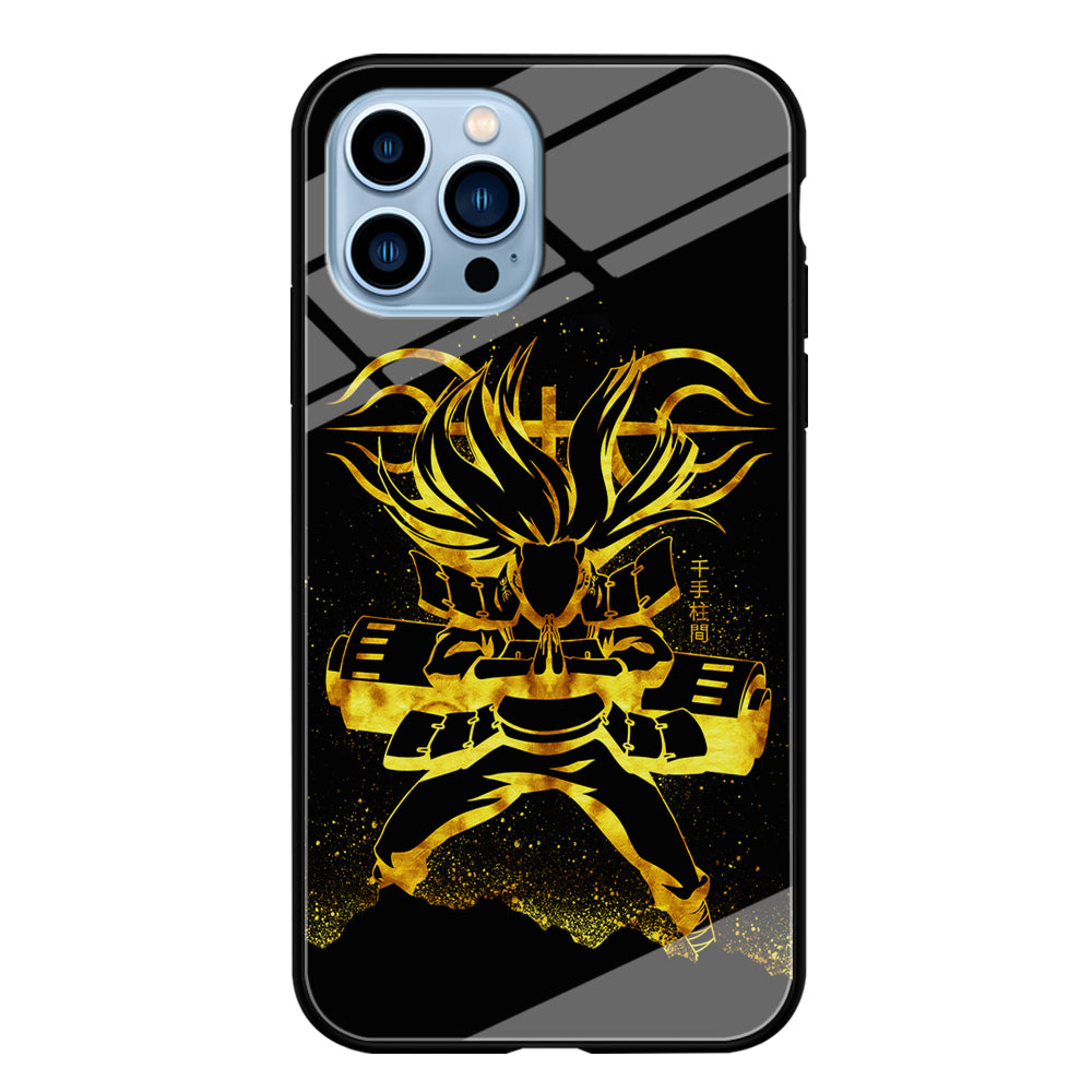 Hashirama Senju Gold iPhone 13 Pro Max Case-Phone Case-Tempered Glass Case-Altracase