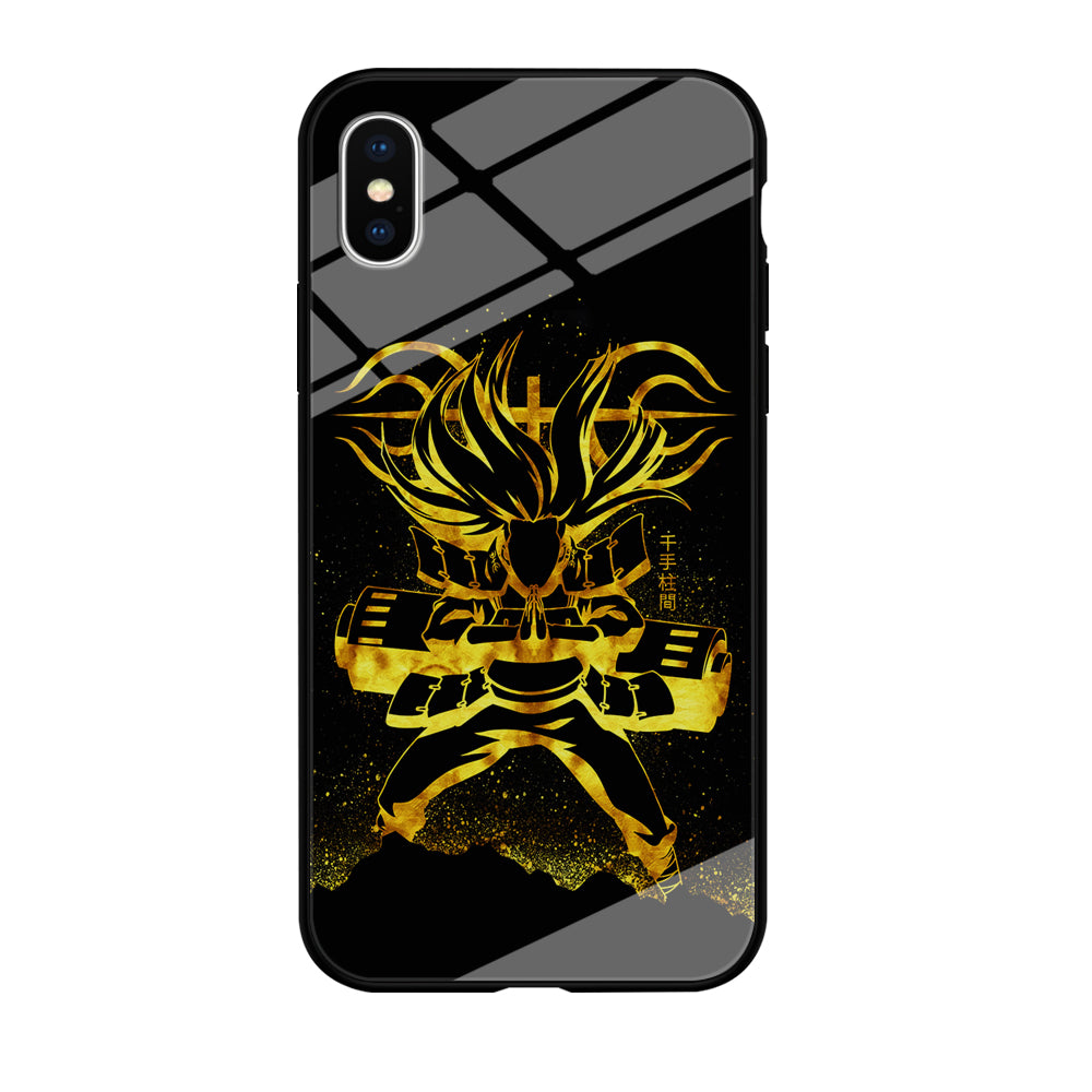Hashirama Senju Gold iPhone Xs Case-Phone Case-Tempered Glass Case-Altracase